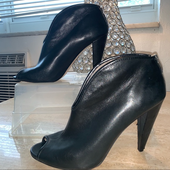 vince camuto open toe ankle boots